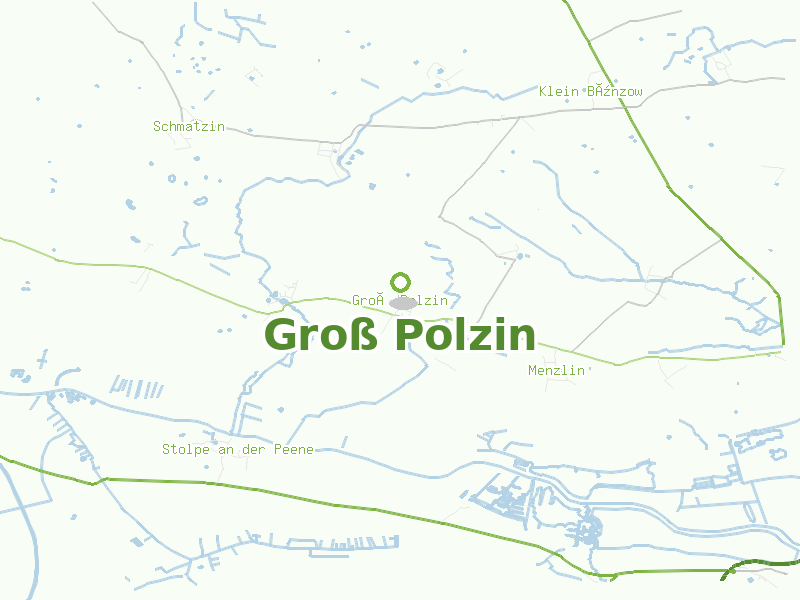 Karte von Groß Polzin