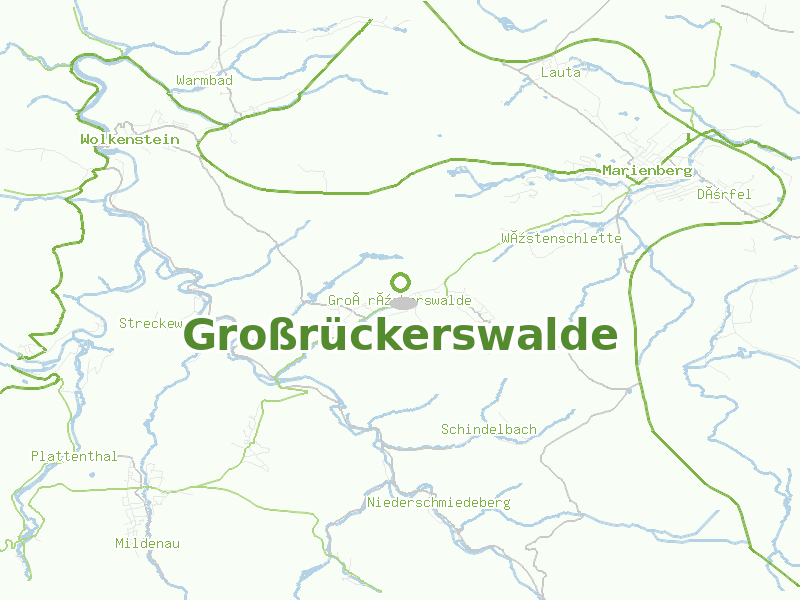 Karte von Großrückerswalde