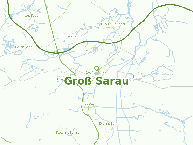 Karte von Groß Sarau