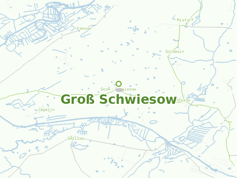 Karte von Groß Schwiesow