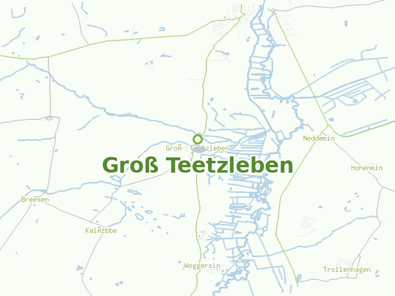 Karte von Groß Teetzleben