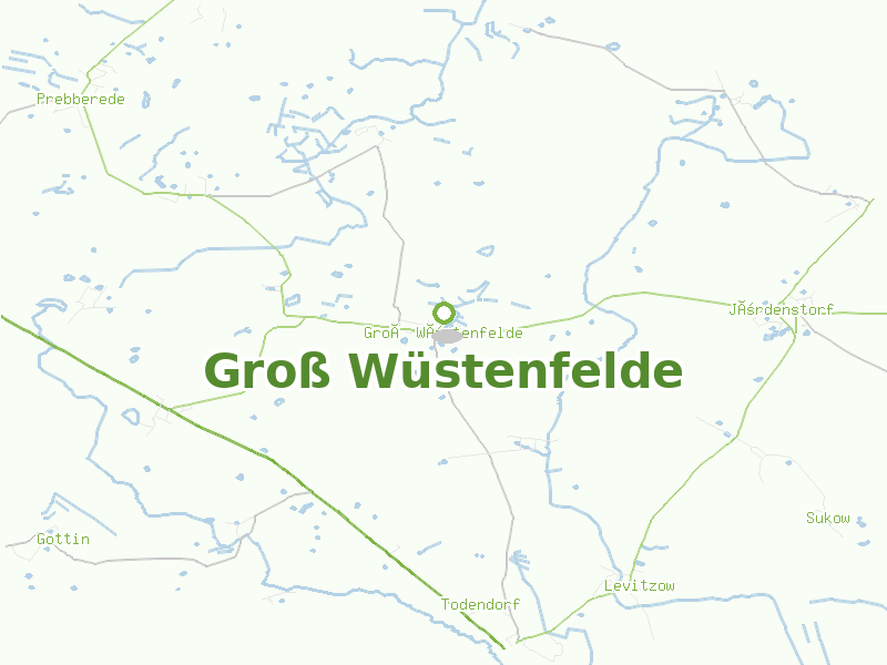 Karte von Groß Wüstenfelde