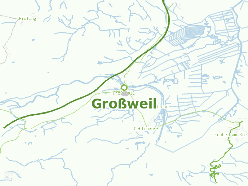 Karte von Großweil