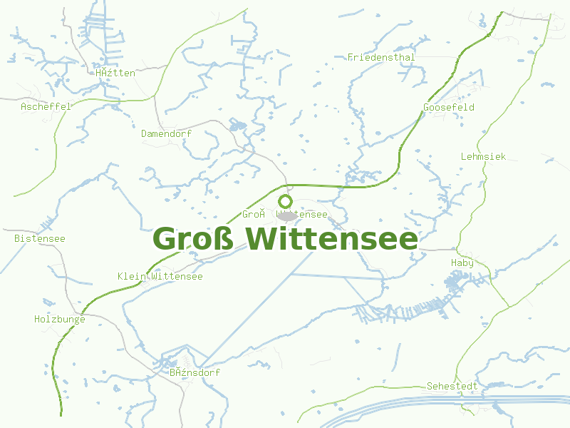 Karte von Groß Wittensee