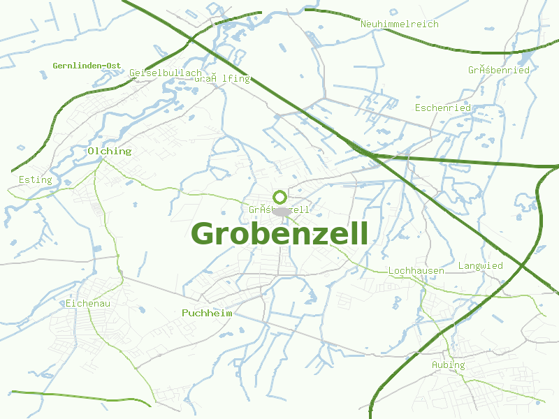 Karte von Grobenzell