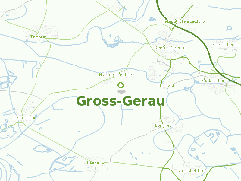 Karte von Gross-Gerau