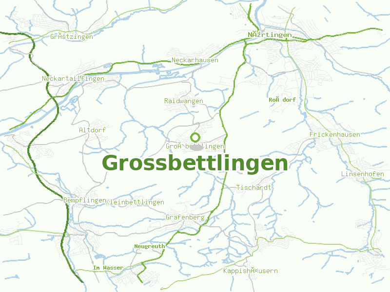 Karte von Grossbettlingen