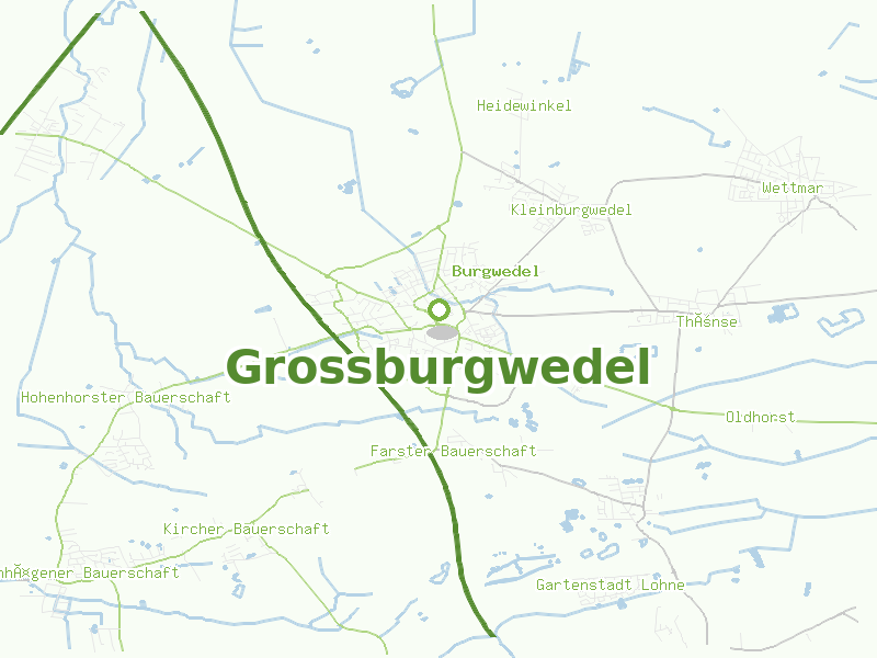 Karte von Grossburgwedel