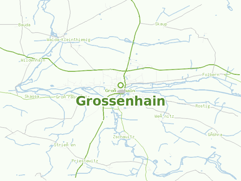 Karte von Grossenhain
