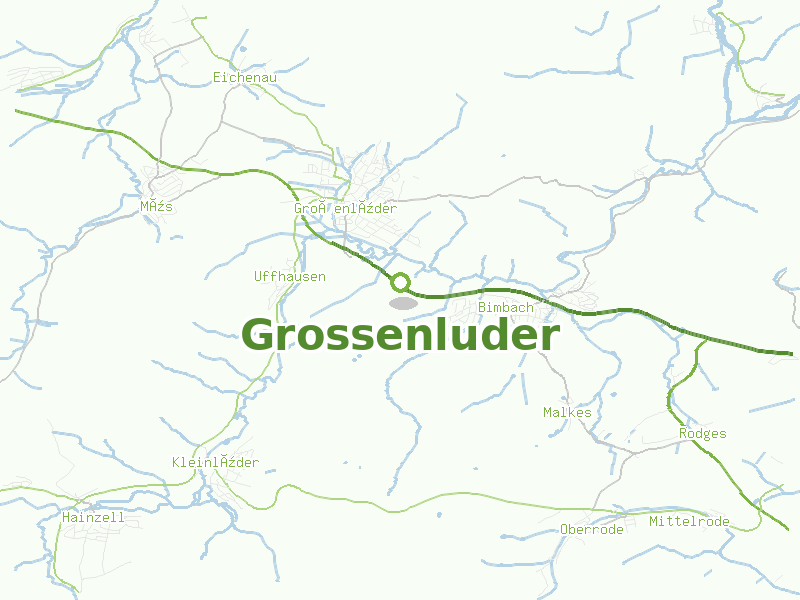 Karte von Grossenluder