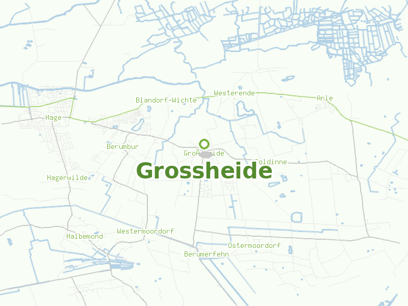 Karte von Grossheide