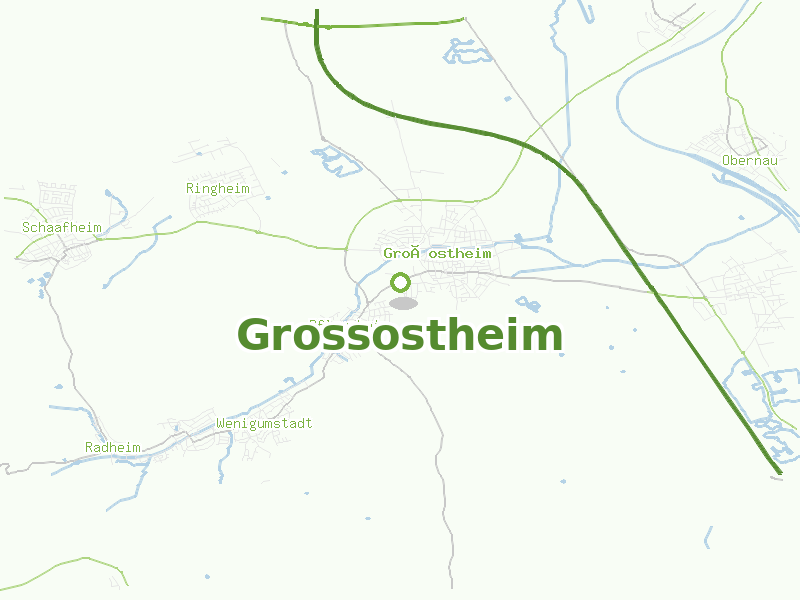 Karte von Grossostheim