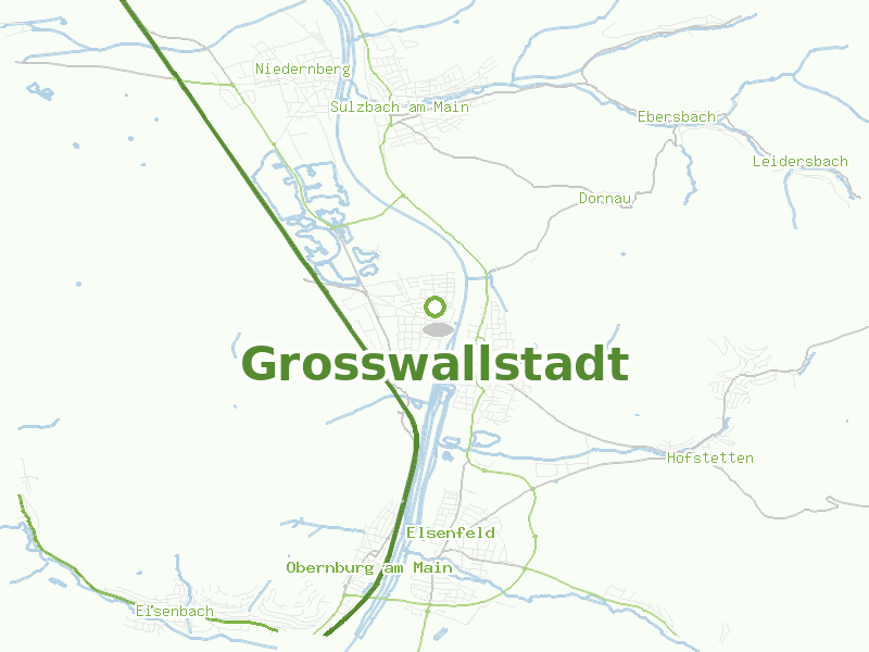 Karte von Grosswallstadt