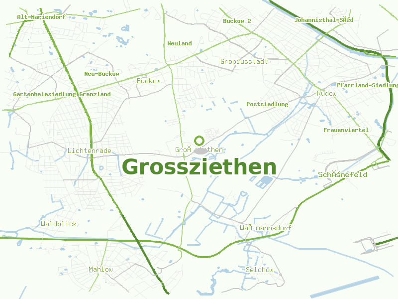Karte von Grossziethen