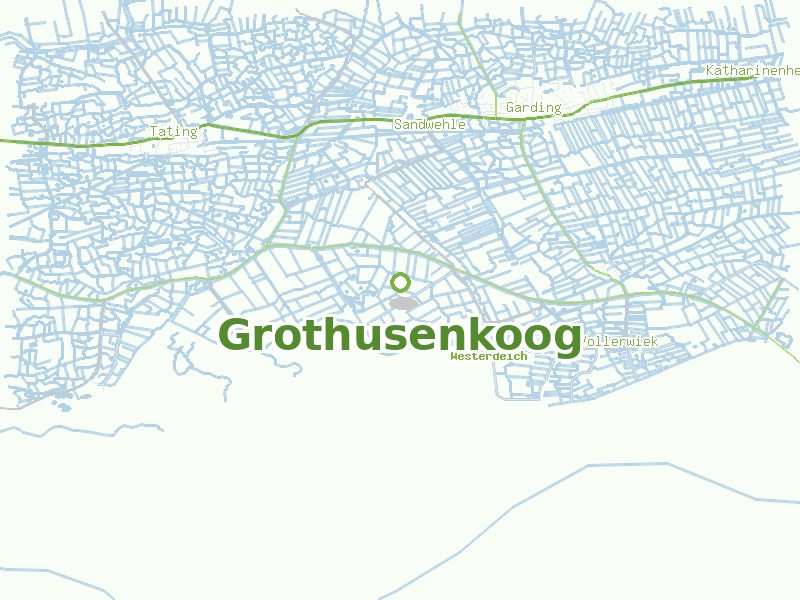 Karte von Grothusenkoog
