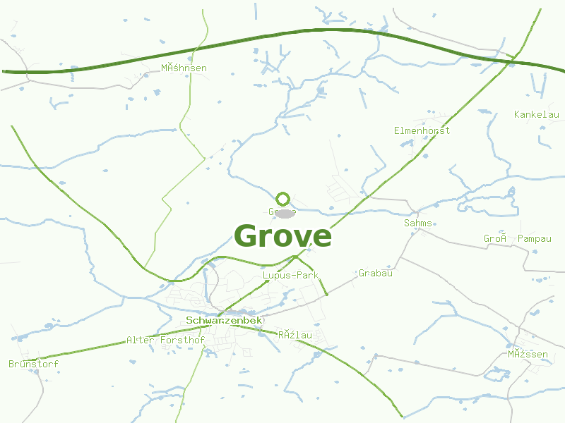 Karte von Grove