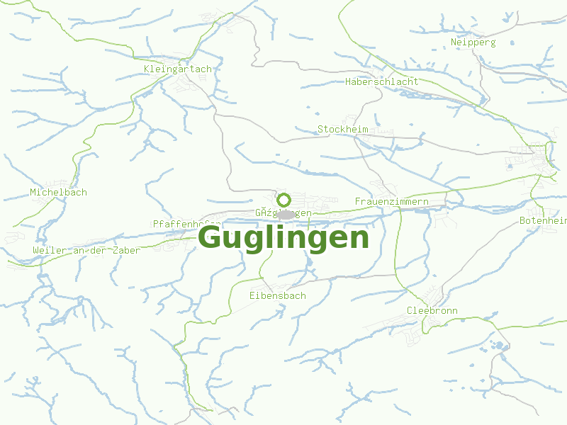 Karte von Guglingen