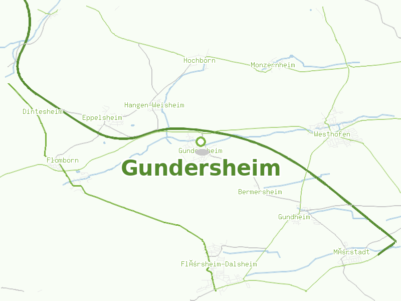 Karte von Gundersheim