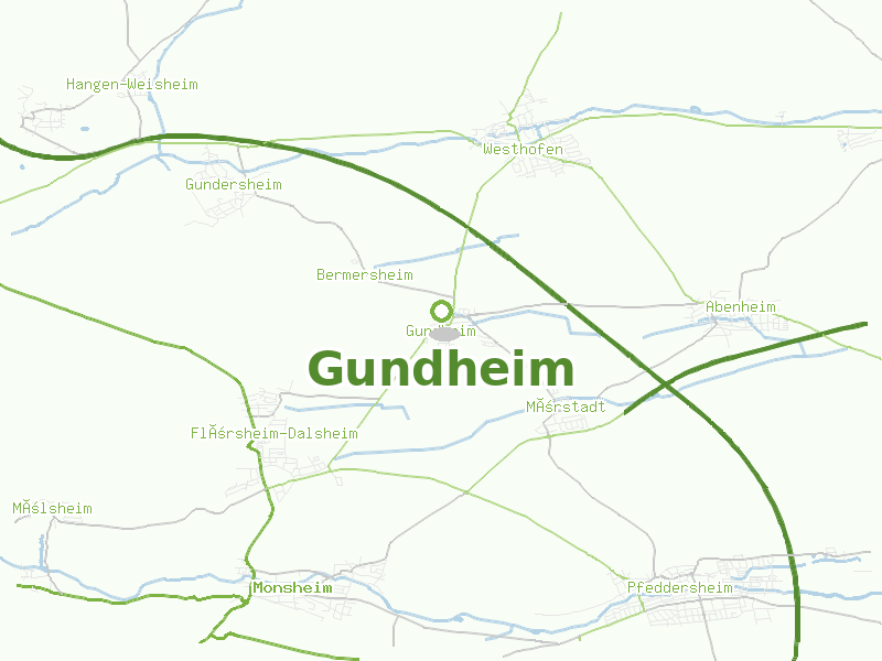 Karte von Gundheim