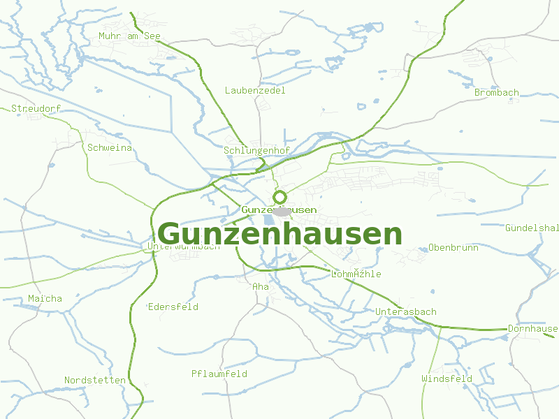 Karte von Gunzenhausen