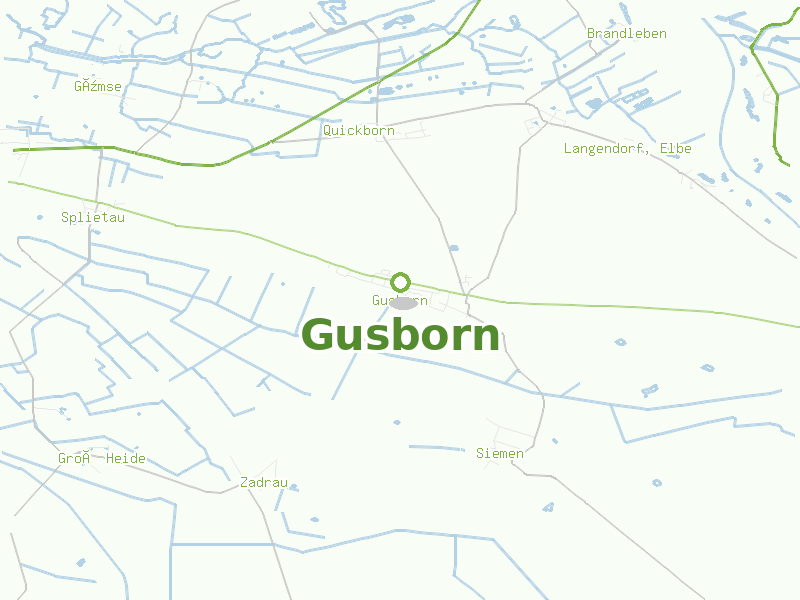 Karte von Gusborn