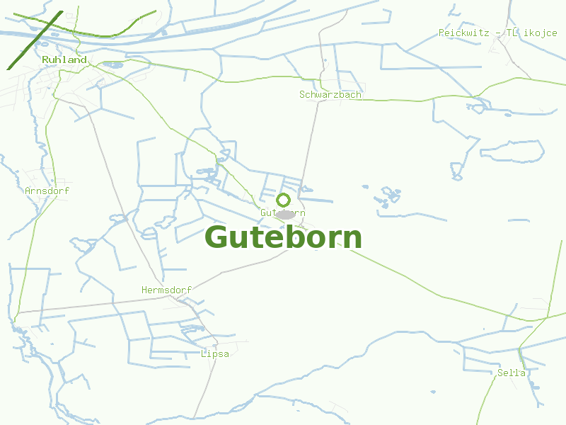 Karte von Guteborn