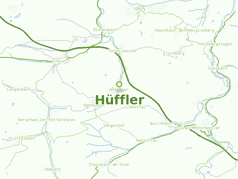 Karte von Hüffler
