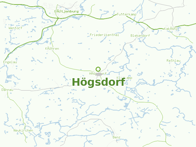Karte von Högsdorf