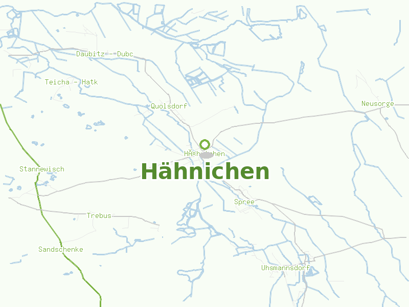 Karte von Hähnichen