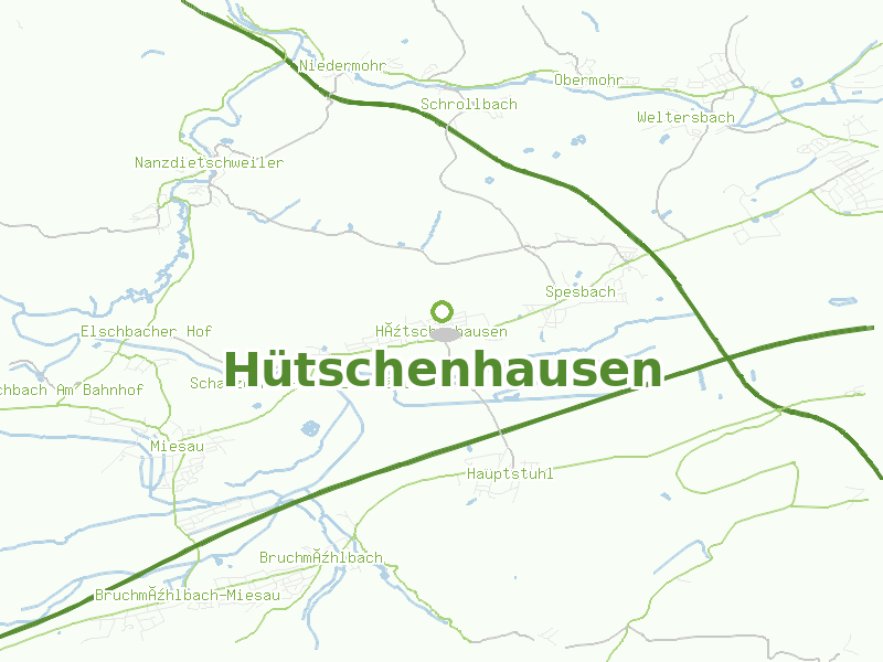 Karte von Hütschenhausen