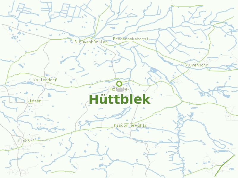 Karte von Hüttblek