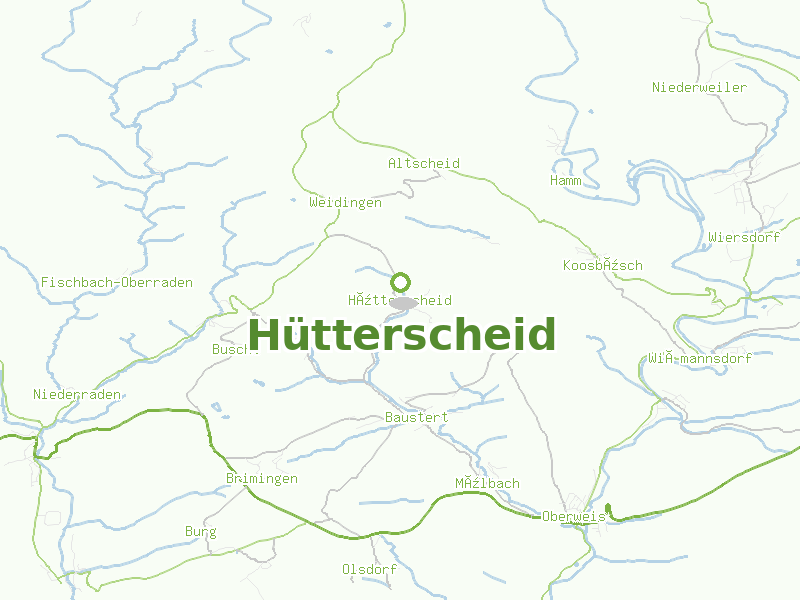 Karte von Hütterscheid