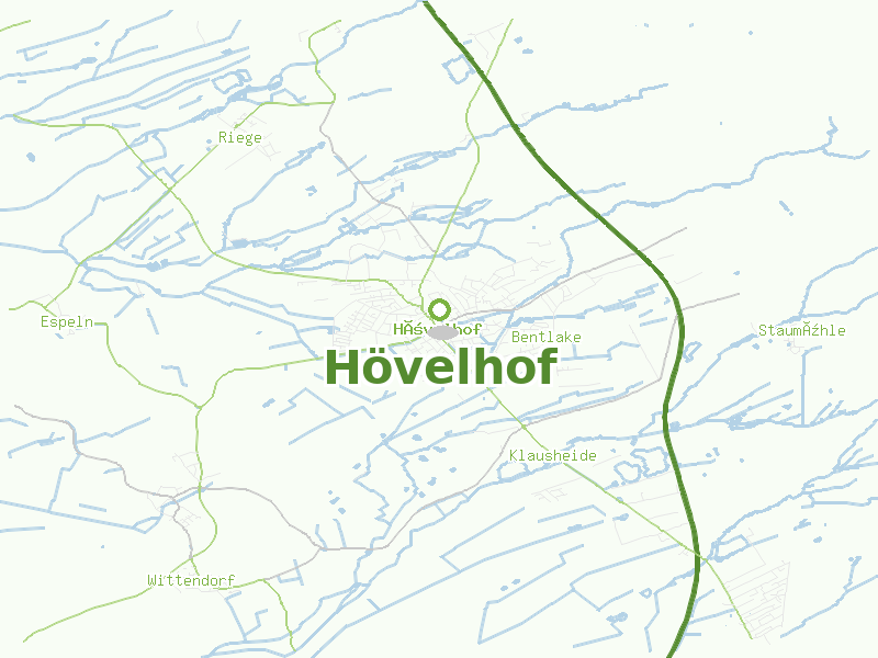 Karte von Hövelhof