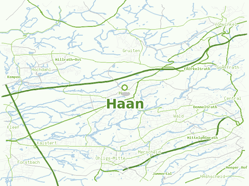 Karte von Haan