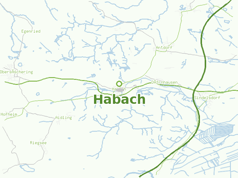 Karte von Habach
