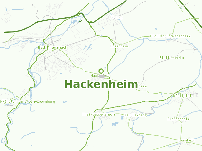 Karte von Hackenheim