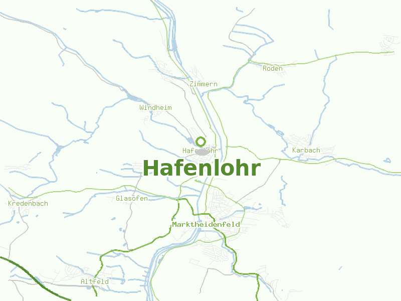 Karte von Hafenlohr