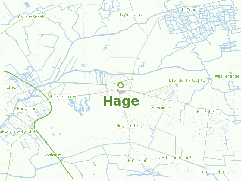 Karte von Hage