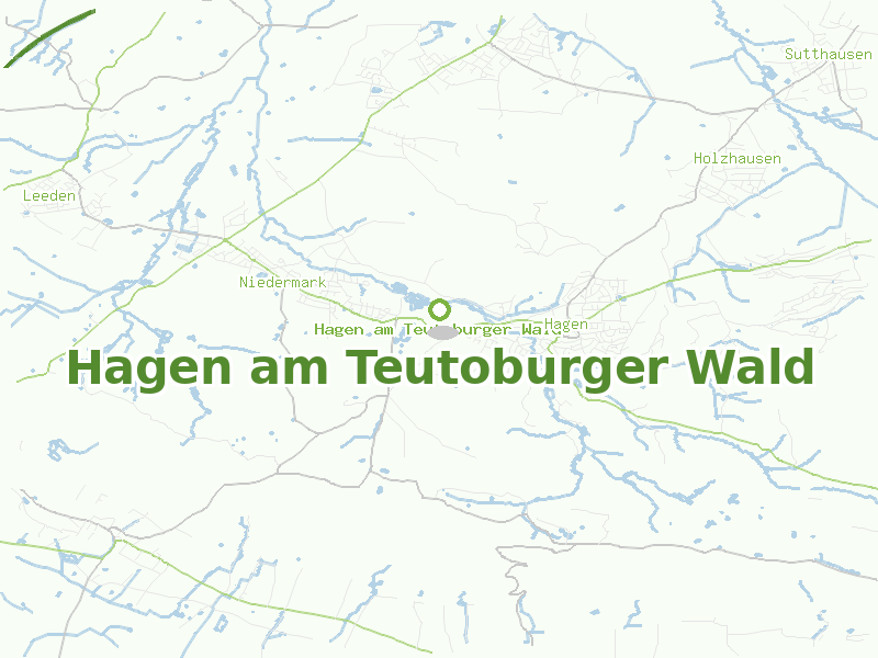 Karte von Hagen am Teutoburger Wald