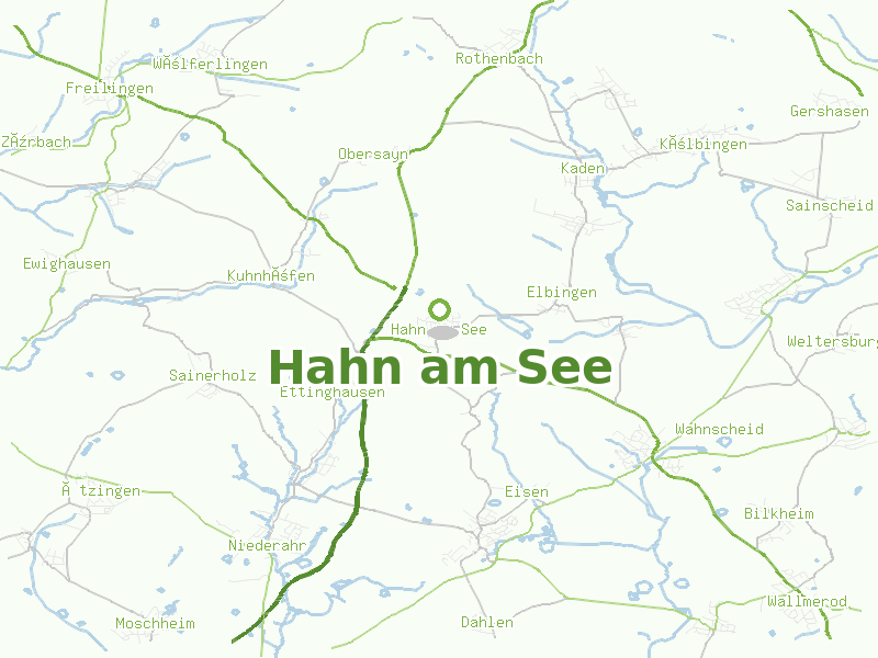 Karte von Hahn am See