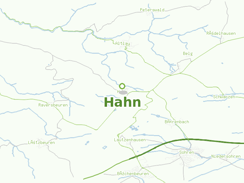 Karte von Hahn
