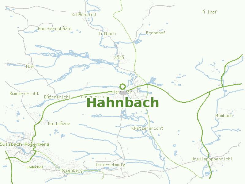 Karte von Hahnbach