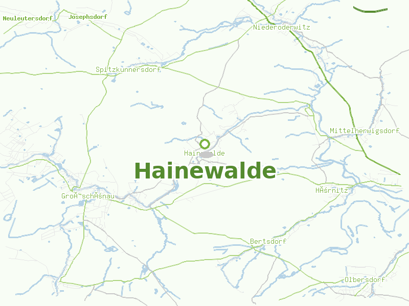 Karte von Hainewalde