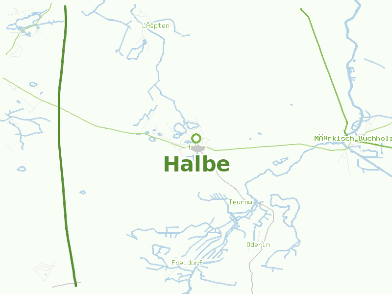 Karte von Halbe