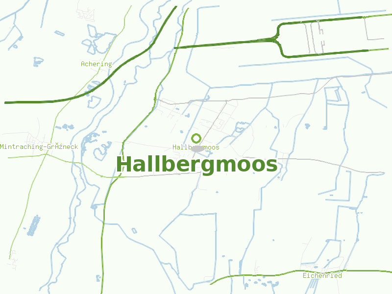 Karte von Hallbergmoos