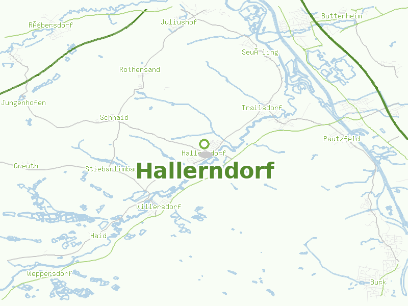 Karte von Hallerndorf