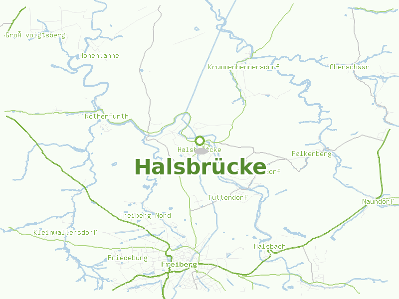 Karte von Halsbrücke
