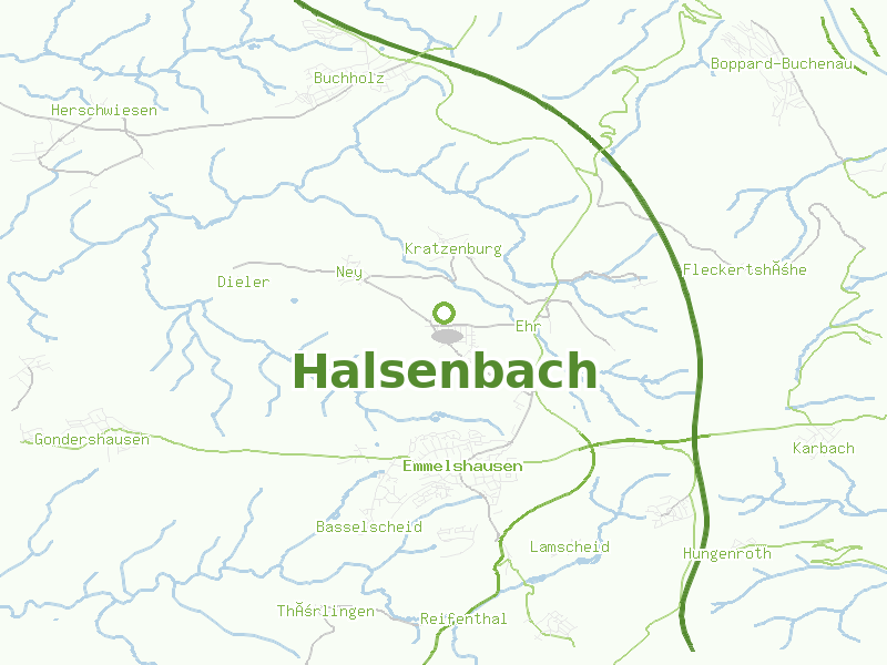 Karte von Halsenbach