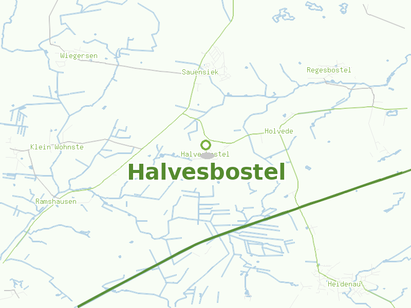 Karte von Halvesbostel