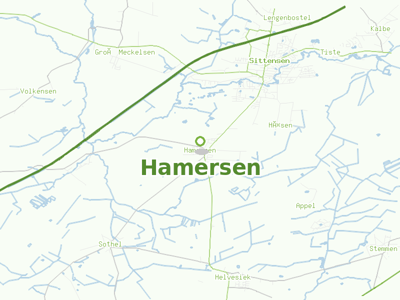 Karte von Hamersen